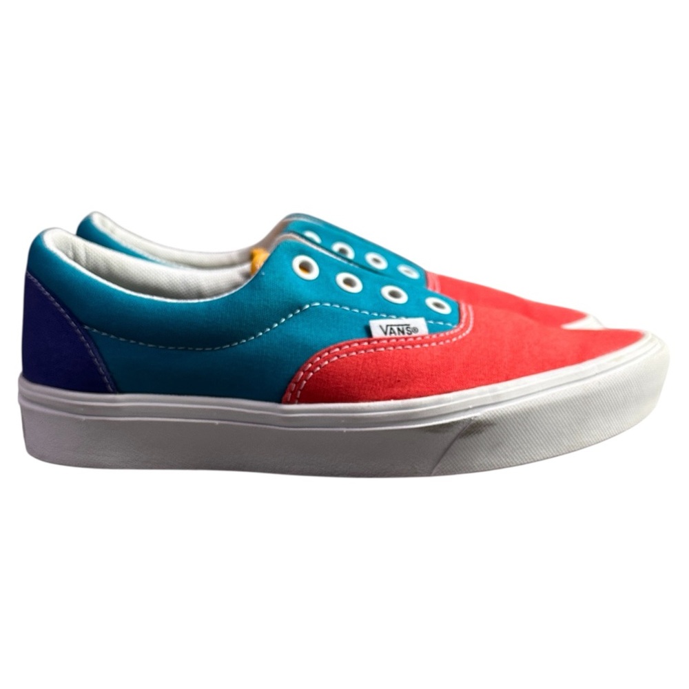 Vans ComfyCush Era Multi Block Low Top Canvas Sneaker Women’s 7